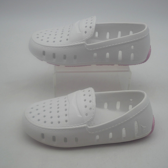 Floafers Prodigy Loafers Water Slip On Shoes Toddler Little  Girls 8 White Pink - Picture 2 of 8